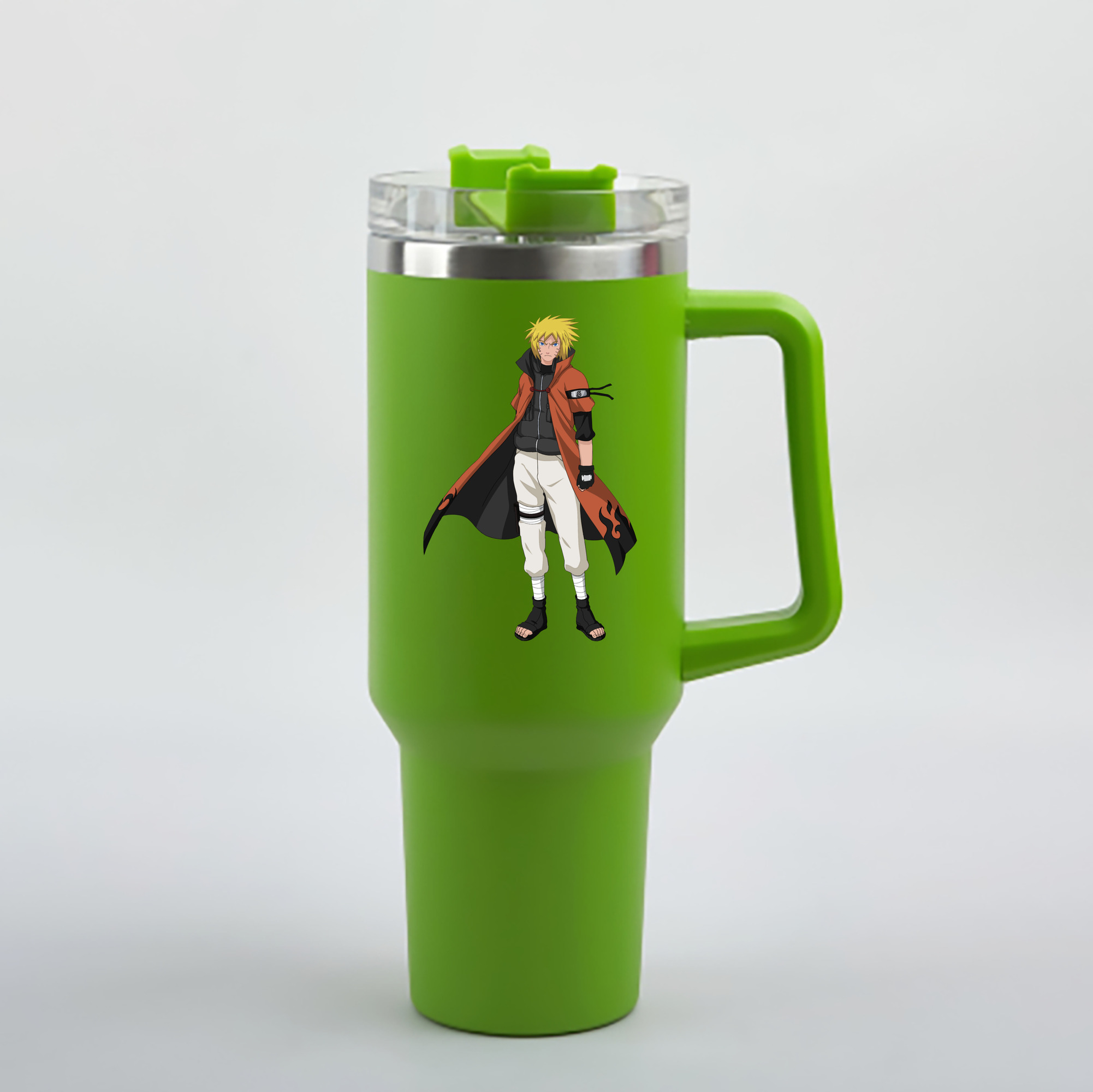 （画像用） NARUTO -ナルト- うずまき ナルト Uzumaki Naruto 1200mL車用タンブラー - クリスタルステッカー（プラスチックストロー付き）